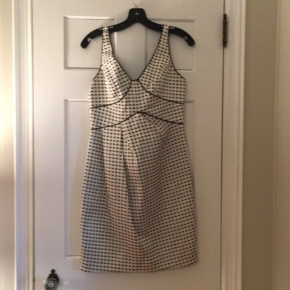 Black and white cocktail dress